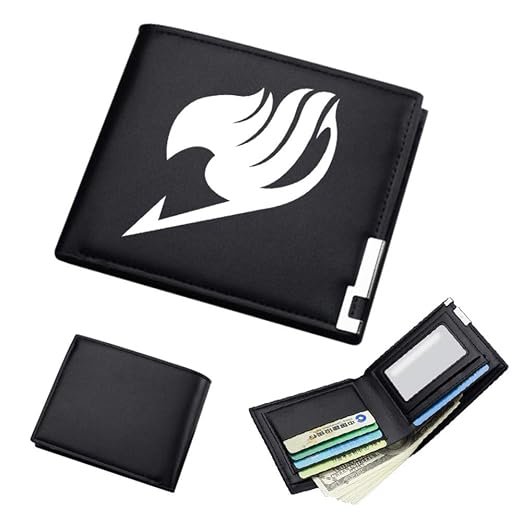 Aslnsong Anime Slim Front Pocket Wallet Short Pattern Pu Purse Wallet For Men Students - 