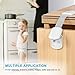 Adoric Baby Safety Locks, Child Proof Cabinets, Drawers, Appliances, Toilet Seat, Fridge and Oven , Tools or Drilling, Uses Adhesive with Adjustable Strap and Latch System 6 Pack (White)