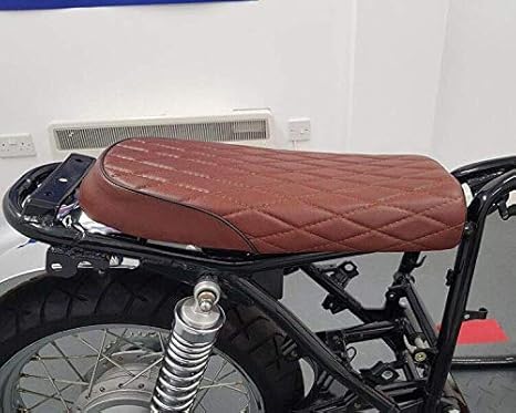 Motorbike Seat Brown Street Bike Scrambler Flat Tracker Brat Bike Muscle Bike Seats Seat Parts Seats