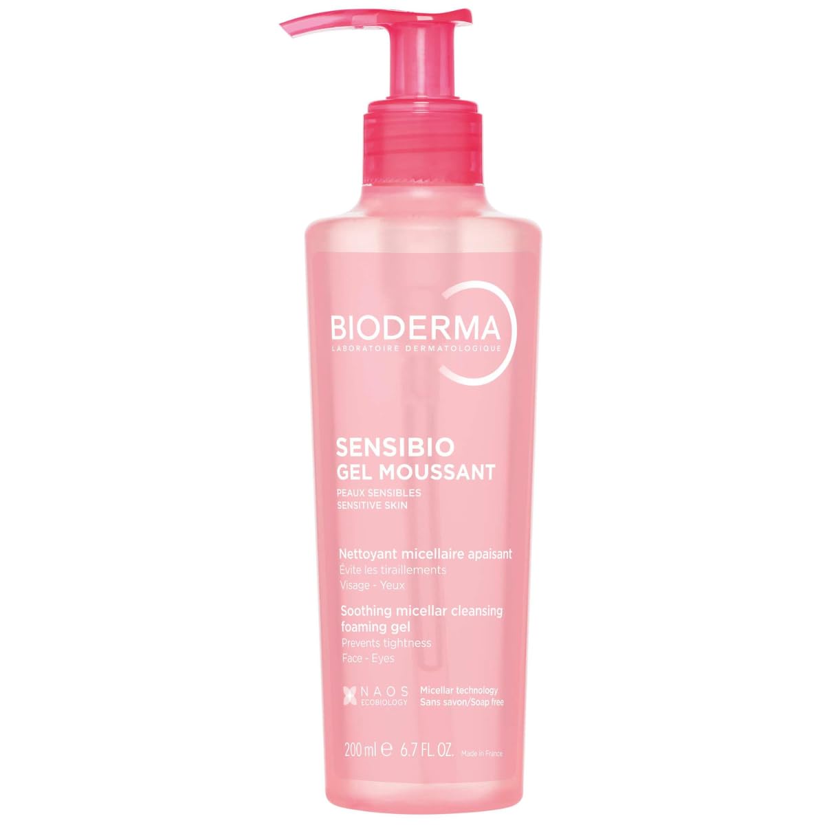 BIODERMA SENSIBIO CLEANSING FOAMING GEL PUMP - 200ML