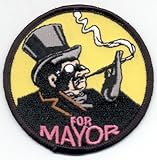 Batman - Penguin For Mayor - Iron On Embroidered Patch