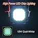Hontiey High Power LED Chip 10W Cool White Light 10000K-15000K Cold Bulbs 10 Watt Beads DIY Spotlights Floodlight COB Integration Lamp SMD