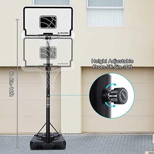 MaxKare Basketball Hoop Outdoor Portable Basketball Goals Adjustable