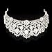 ANBALA Bridal Queen Tiara Crown, Luxury Bling Crystal Bridal Headband Prom Queen Pageant Princess Crown Hair Accessories for Women, Silver