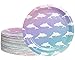 Disposable Plates - 80-Count Paper Plates, Dolphin Party Supplies for Appetizer, Lunch, Dinner, and Dessert, Kids Birthdays, 9 inches in Diameter