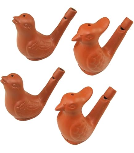 Silbato De Agua Para Imitar Cantos De Pájaros - Juguete Musical Para Niños Con Cordón | Reutilizable Y De Material ABS
