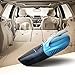 Reserwa Car Vacuum 12V 80W Wet Dry Car Vacuum Cleaner 2 in 1 Portable Car Vaccum Handheld Vacuum Car 14.7FT(4.5M) Power Cord with LED Light One Carry Bag and One Cleaning Brush (Blue)