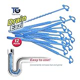Drain Eazi TasiHome Hygienic Disposable In-Drain Hair Collector, 12-Pack