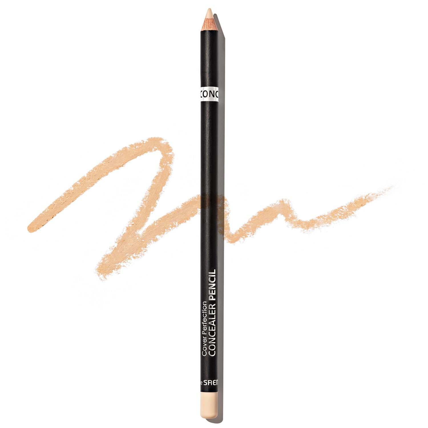 THESAEM Cover Perfection Concealer Pencil – Non Comedogenic spot Eraser - Conceal Blemish,Aging Spot,Acne&Freckle – Multi-Use Under Eye Concealer for Dark Circle,2g (1.5 Natural Beige)