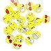 A Little Lemon Mini Metal Smiley Smile Face Button Pins，1.2 Inch Size - 80 Pack