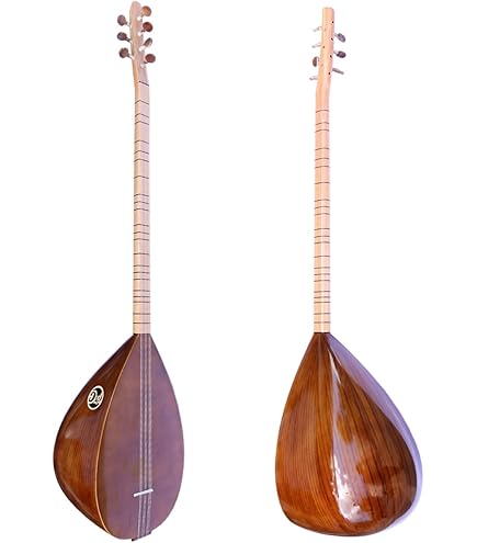 Amazon.com: Turkish Long Neck Mahogany And Maple Baglama Saz For