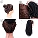 AISI QUEENS Long Wavy Drawstring Ponytail Synthetic Corn Wave Ponytail Extension Loose Deep Wave ponytail Hairpieces for Women (Color:2#)