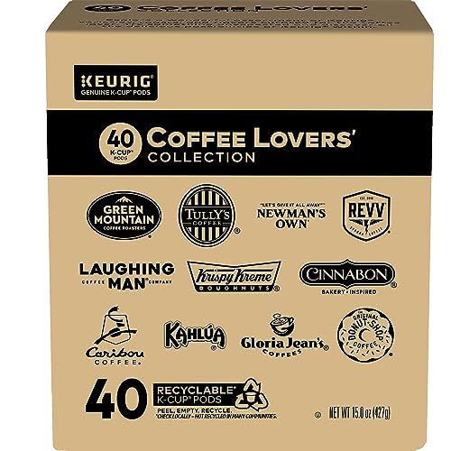 KEURIG COFFEE LOVERS’ COLLECTION SAMPLER PACK, SINGLE-SERVE K-CUP PODS, COMPATIBLE WITH ALL KEURIG 1.0/CLASSIC, 2.0 AND K-CAFÉ COFFEE MAKERS, VARIETY PACK, 40 COUNT