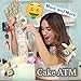 One76 Funny Cake ATM Money Box Money Pulling Cake Making Mold Food Contact Safe, includes 20 Plastic Bag and Happy Birthday Topper Surprise Gift (White)