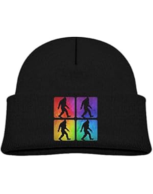 Retro Bigfoot Believe Baby Kids Warm Winter Hats Cute Thick Earflap Hood Hat