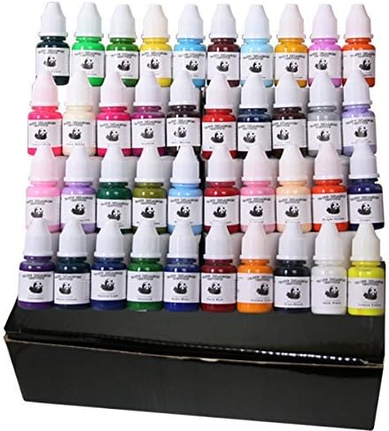 Wholesale-40pcs tattoo ink set pigments permanent makeup 8ml cosmetic color tattoo ink for eyebrow eyeliner lip
