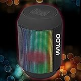 Bluetooth Speaker - Waloo Portable LED Light Show Bluetooth Speaker (Black)