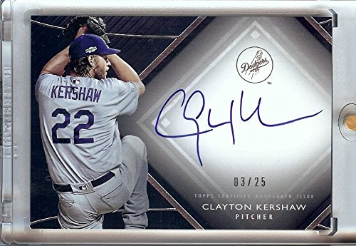 clayton kershaw autograph baseball