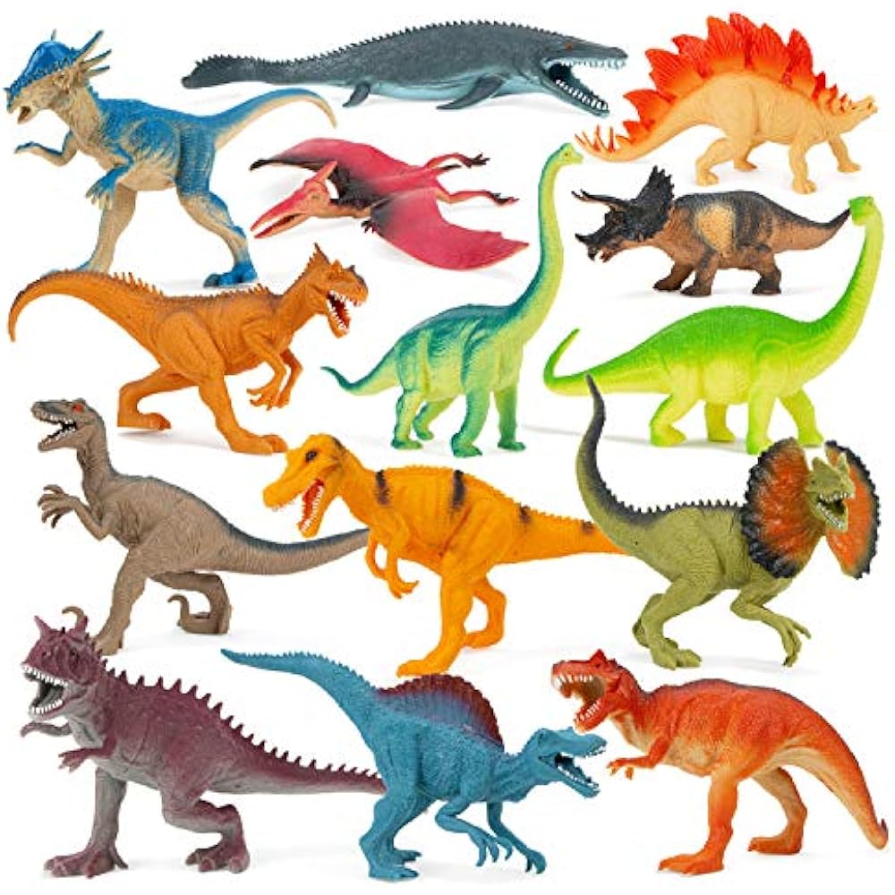 Dinosaur Book Bundle 14 Pack Toys For Kids With Educational Guide