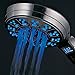Hotel Spa 3 Colors LED Hand Shower with Temperature Display, Chrome, 4.25