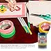 XFasten Multi Colored Painters Masking Tape Kids Craft Set, 1-Inch x 30 Yards, 6 Pack, Multicolor Masking Labelling Moving Tape Bulk for Boxes, Artists, Watercolor and Paint