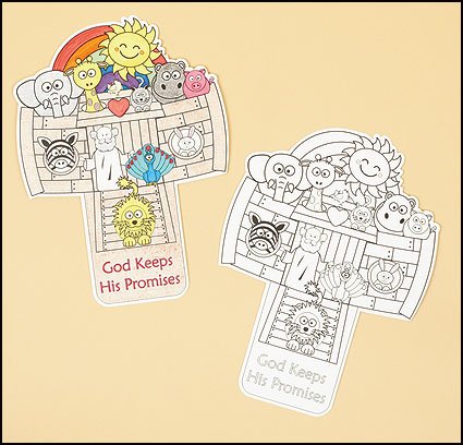 E's Guardian Angel Noah's Ark Color Your Own Cross