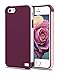 EXSEK iPhone 5/5S SE Case, Hybrid Impact Ultra Slim 3 Color Shockproof Case [Anti-Slip] [Extra Front Raised Lip] Scratch Resistant Soft Gel Bumper Rugged Case for iPhone 5/5S (Wine Red) primary