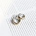 18k Yellow Gold Plated Stainless Steel Polished Shiny Tri Color Round Twist Hoop Earrings for Women