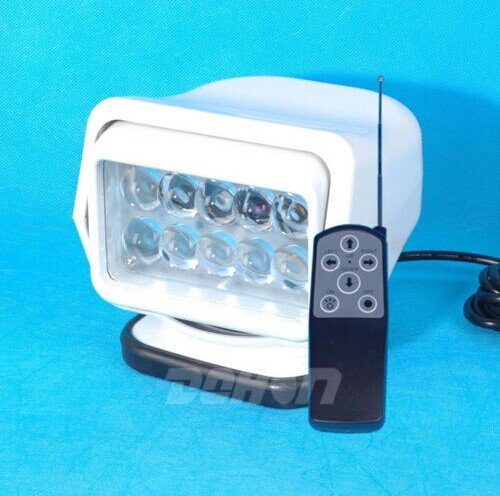 50w Light White LED Search Work Light Remote Control Rotating for Boat Truck Magnetic 12v 24v