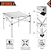 KingCamp Camp Table Collapsible Aluminum Alloy Folding Roll-Top Lightweight Portable Stable Compact and Easy Transport for Camping Outdoor Picnic Vacationthumb 2