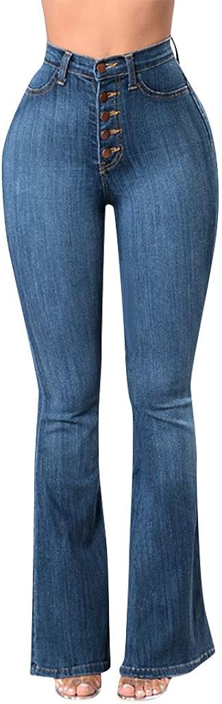 jean bootcut taille haute h&m