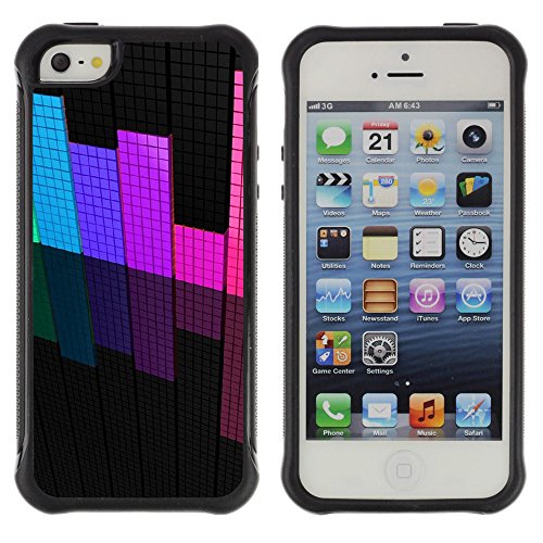 Planetar ( Equalizer ) Apple Iphone 5 / 5S Defender Series Soft TPU Skin Bumper Case