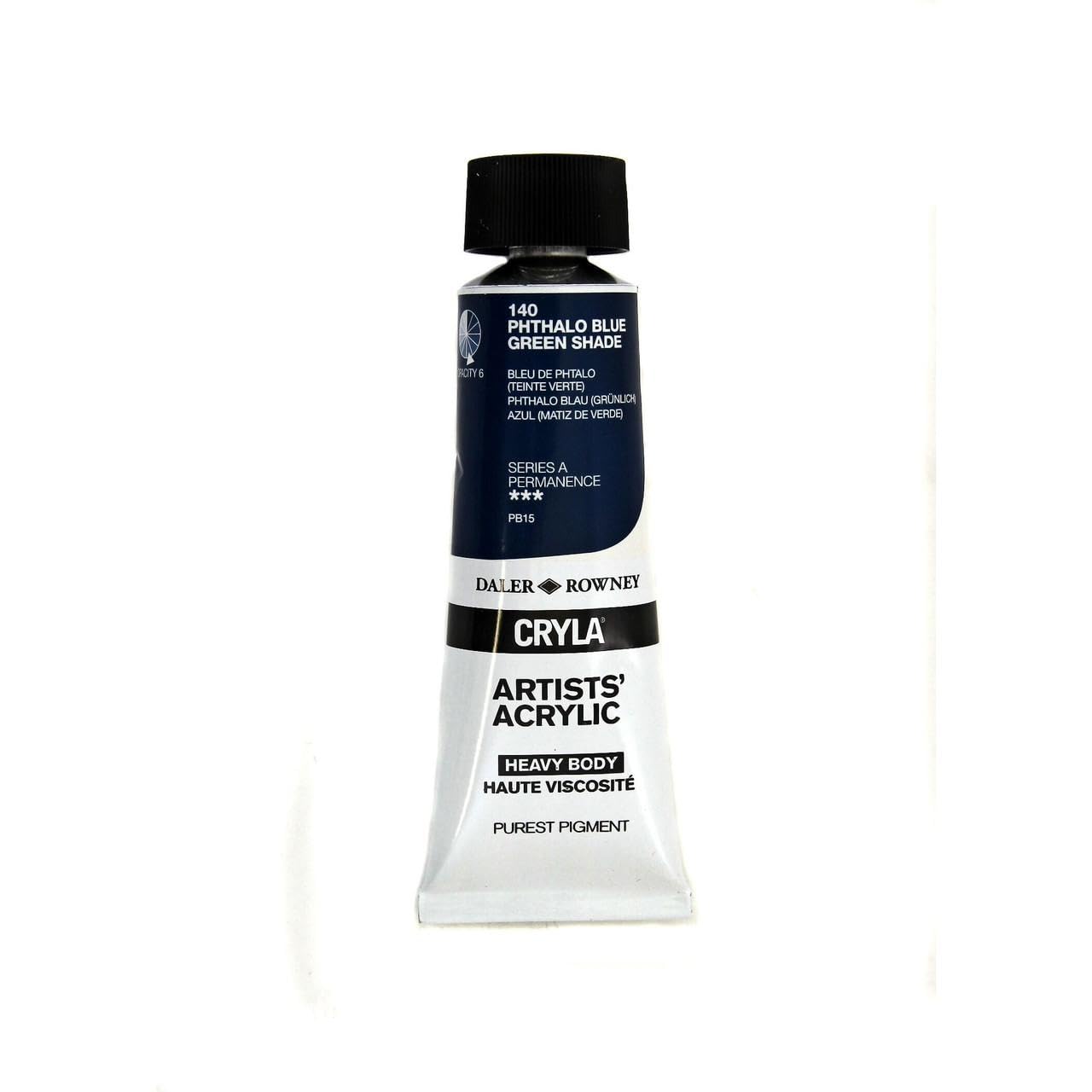 Daler-Rowney Cryla Acrylic 75 ml Phthalo Blue Green, Professional Artists