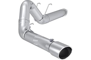MBRP S62930AL 5 Inch Aluminized Steel DPF-Back Exhaust, Fits Ford F-250/F-350/F-450 2017-2024, 6.7L Power Stroke, Single Side