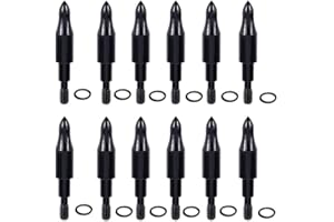 Lovgrin High Precision 125 Grain Field Points, Screw-in Archery Field Points Arrow Hunting Archery Target and Accessories Cro
