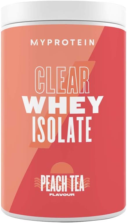 Myprotein Clear Whey Protein Isolate Powder, Peach Tea, 488g, 20 Servings, Cool and Refreshing Whey Protein Shake Alternative