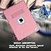 CreaDream New iPad 9.7 Inch Case 2018/2017, iPad 6th/5th Generation Case 3 Layer Shockproof Rugged Drop Protection Cover Built with Kickstand for Apple iPad 9.7 inch A1893 A1954 A1822 A1823 (Pink)