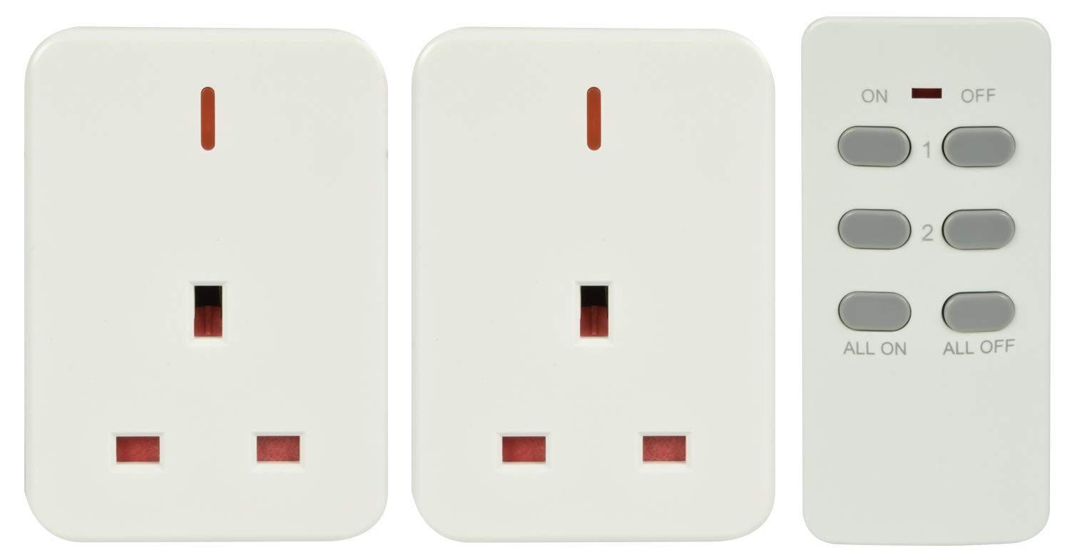 Mercury | Wireless Remote Control Mains Sockets | Set Of 2