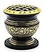 govinda -Tall Decorated Brass Charcoal Screen Incense Burner primary