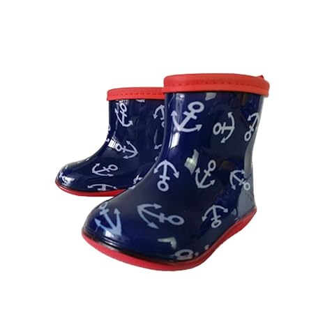 Kinder Gummi Regen Stiefel Kinder wasserdichte Schuhe für Jungen Mädchen