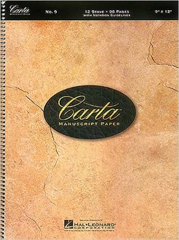 Carta Manuscript Paper No 9 Basic Hal Leonard Corp - 