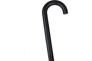 Inxens Halloween Black Cane Prop for Adults & Kids, Costume Wizard Staff Accessory, Magician Walking Stick, Adjustable Lengths Cosplay Accessories