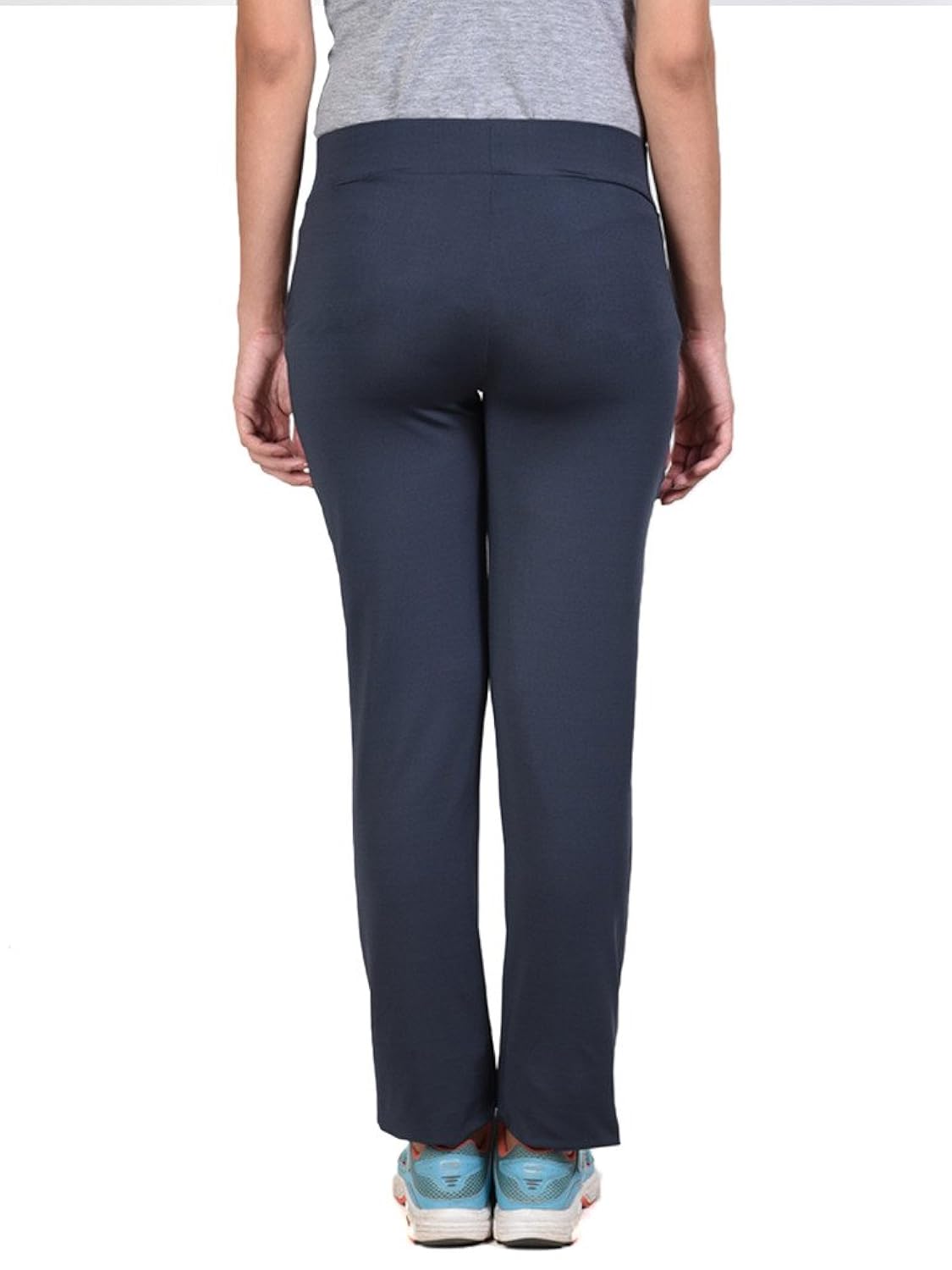 onesport women's polyester spandex jersey dark grey track pants(onsp14dg-p)