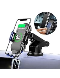MountDog   Cargador de coche inalámbrico para iPhone 8 8 Plus Xs XS Max XR X,Galaxy S8 S9 S9+ S10 S10 Plus Note 9 8 7 (7,5 W 10 W)