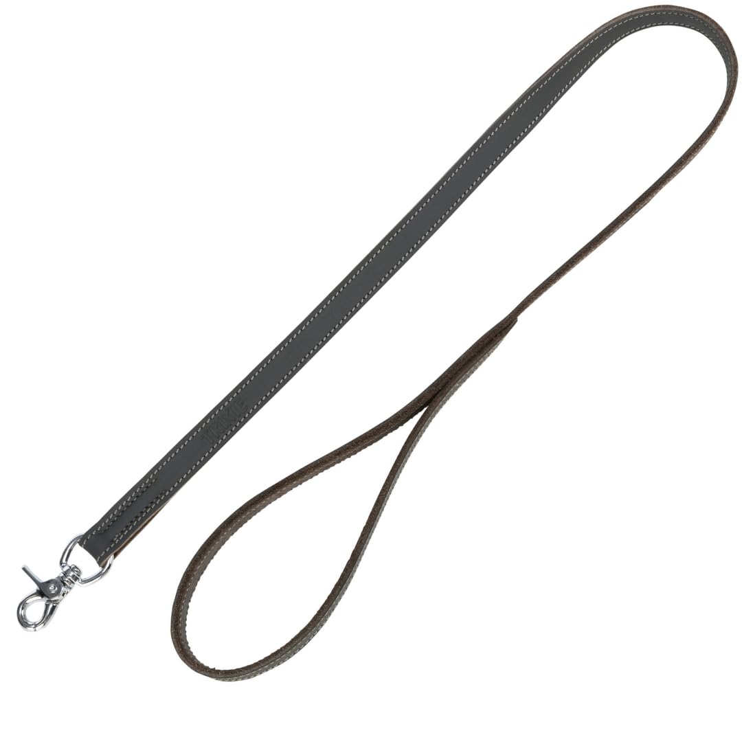 Rustic fatleather lead, XS–S: 1.20 m/12 mm, grey