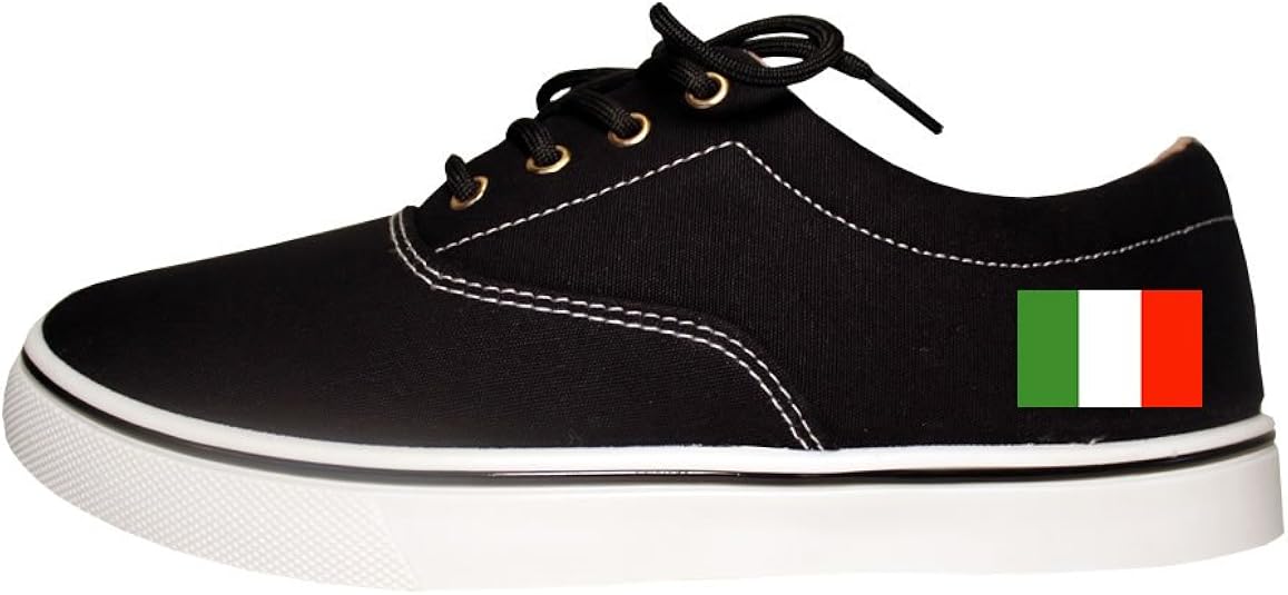 Italy Flag Country Mens Casual Canvas Sneakers Fashion