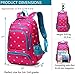 BLUEFAIRY Back to School Backpacks for Girls Kids Bagpack Elementary Teen Girls School bag Sturdy Mochilas Escolares Para Niñas 5-8 Years 17 Inch（Rose