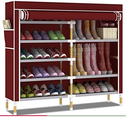 large-capacity dust shoes/multi-shoe rack/Wooden non-woven easy shoe-A