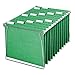 Smead Standard Hanging File Folders, 25 Count, Green, 1/5-Cut Adjustable Tabs, Letter Size (64061)