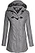 BodiLove Women's Sophisticated Duffle Coat with Detachable Hood